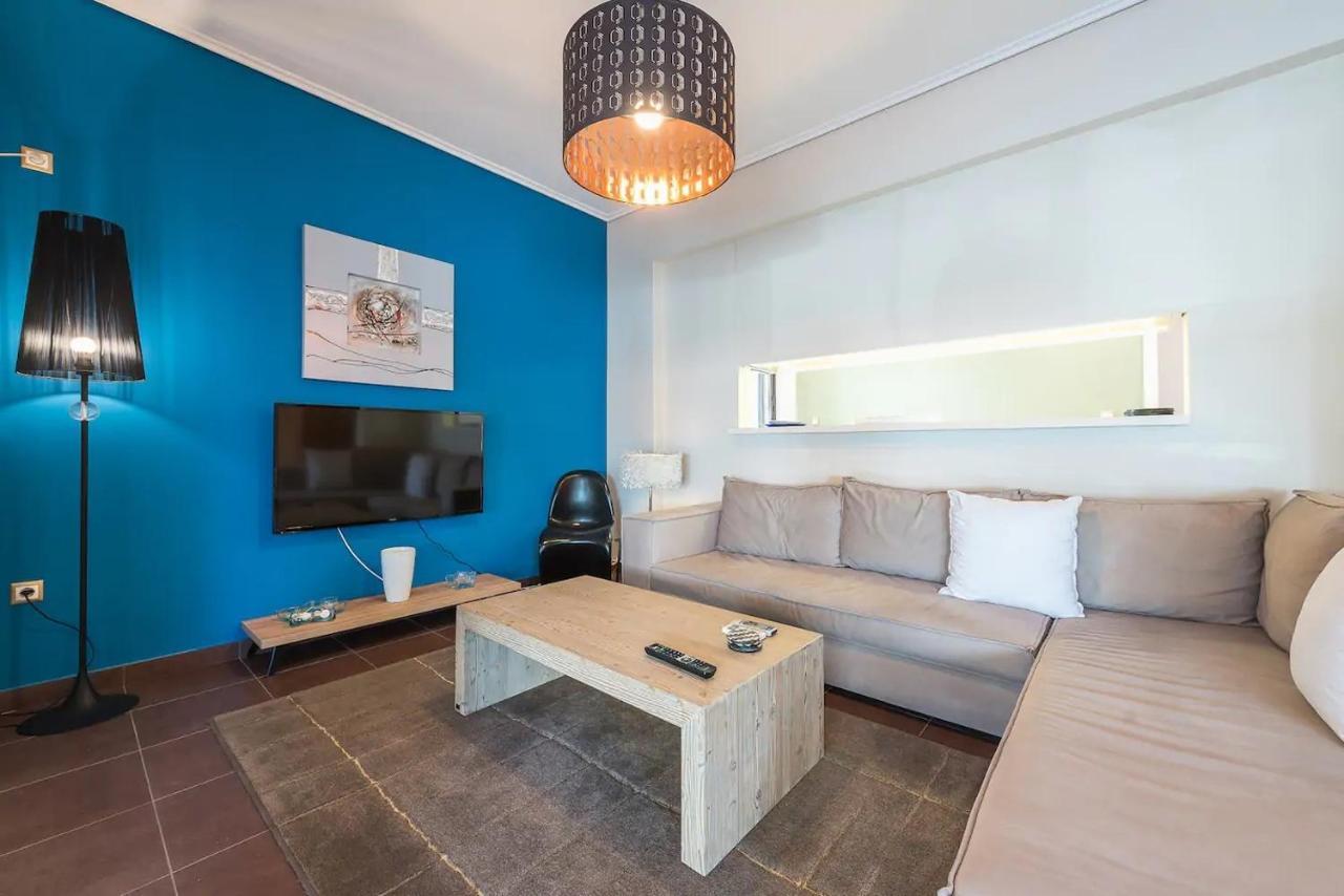 Glyfada Glass-Walled Designed Apt Athena Bagian luar foto