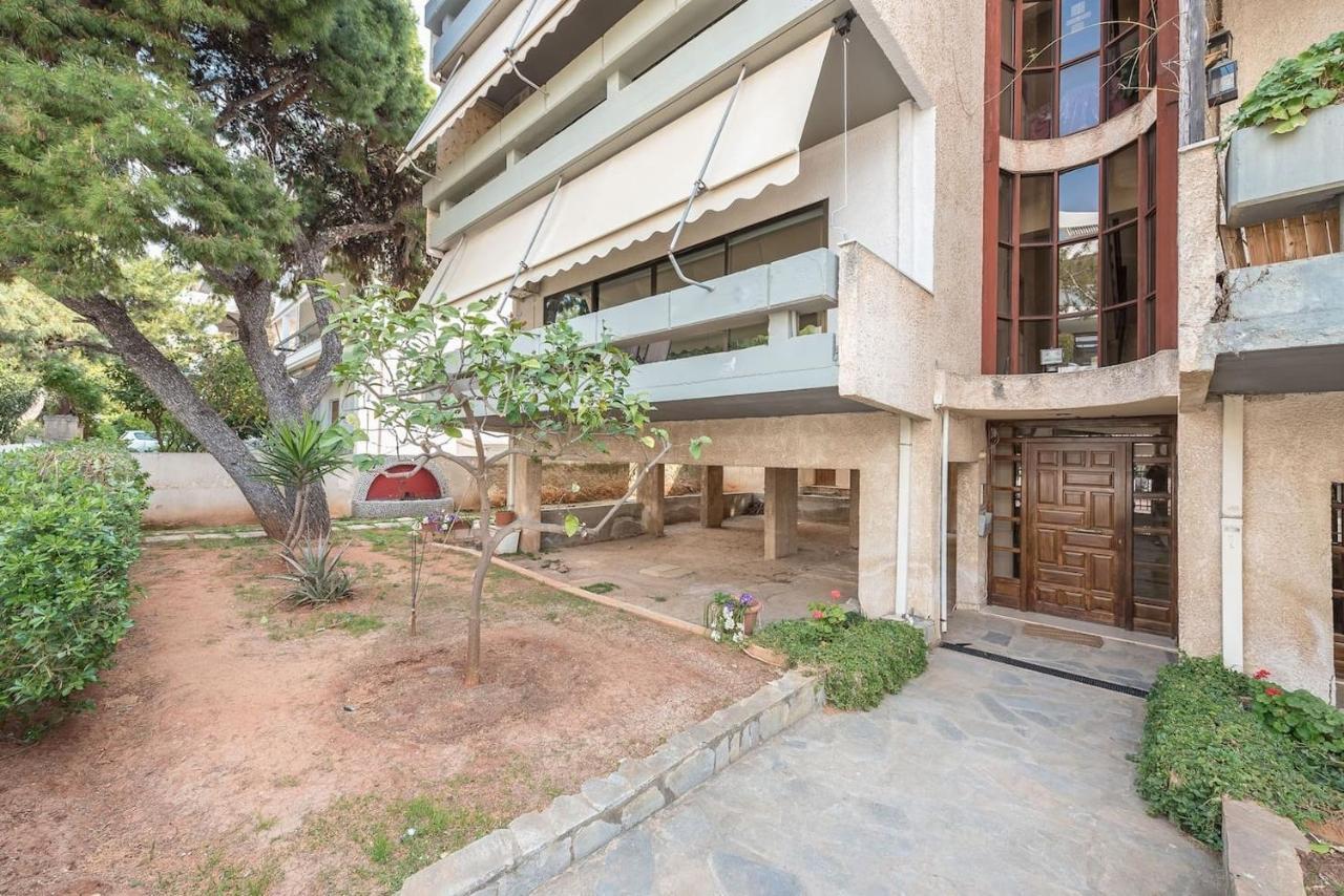 Glyfada Glass-Walled Designed Apt Athena Bagian luar foto